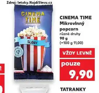 Kaufland Popcorn cinema time nabídka