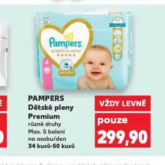 Kaufland Pampers dětské pleny nabídka