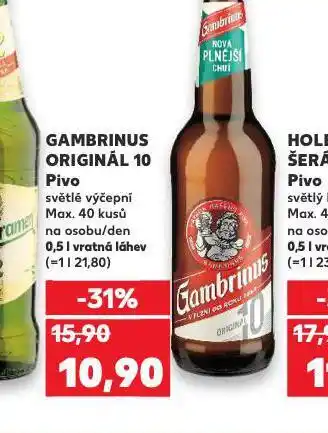 Kaufland Pivo gambrinus nabídka