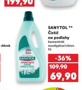 Kaufland Sanytol čistič na podlahy nabídka