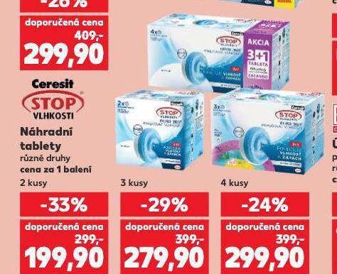 Kaufland Náhradní tablety ceresit stop vlhkosti nabídka