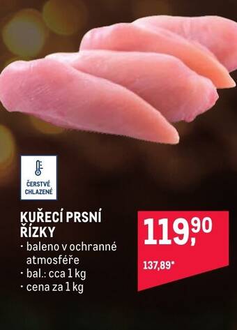 Makro KUŘECÍ PRSNÍ ŘÍZKY nabídka