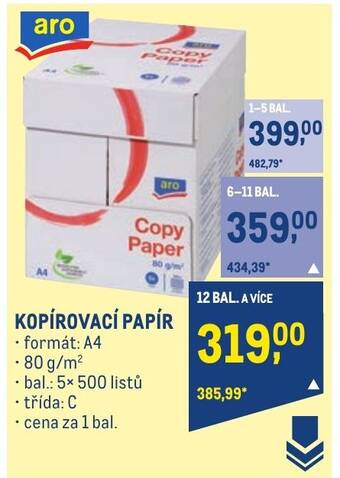 Makro KOPÍROVACÍ PAPÍR nabídka