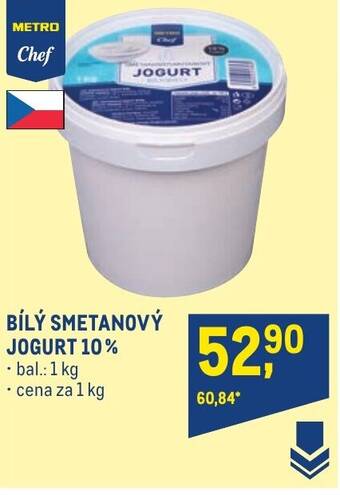 Makro BÍLÝ SMETANOVÝ JOGURT 10% nabídka