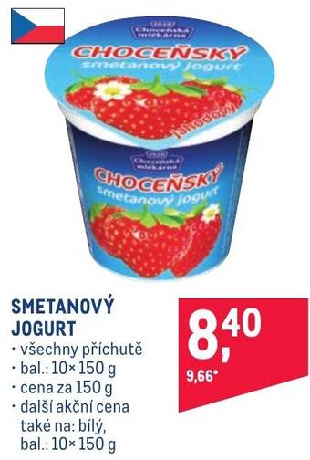 Makro SMETANOVÝ JOGURT nabídka