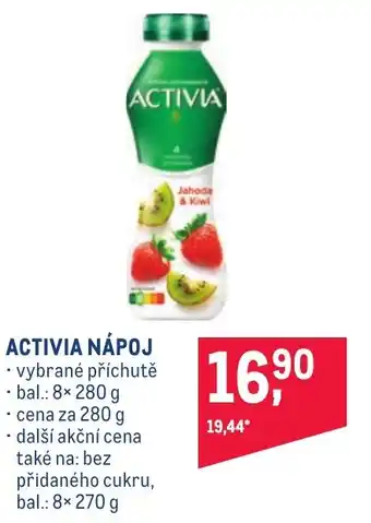 Makro ACTIVIA NÁPOJ nabídka
