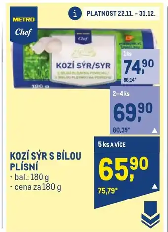 Makro KOZÍ SÝR S BÍLOU PLÍSNÍ nabídka