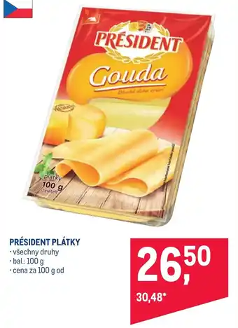 Makro PRÉSIDENT PLÁTKY nabídka