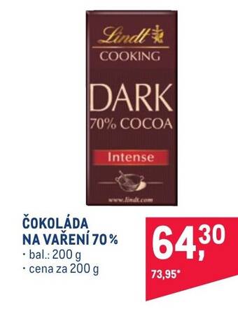 Makro ČOKOLÁDA NA VAŘENÍ 70% nabídka