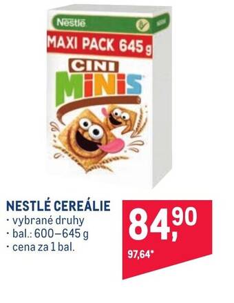 Makro NESTLÉ CEREÁLIE nabídka