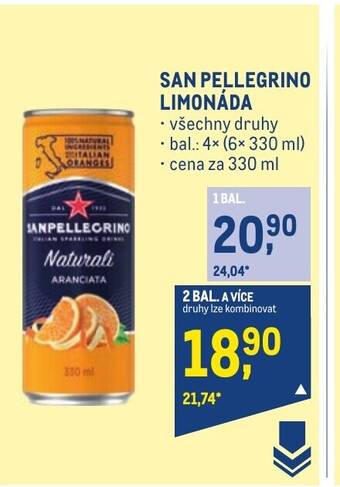 Makro SAN PELLEGRINO LIMONÁDA nabídka