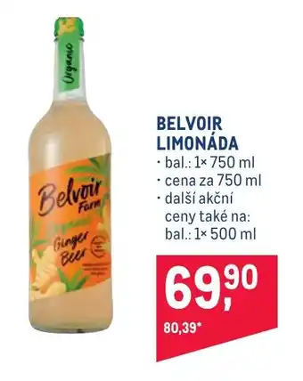 Makro BELVOIR LIMONÁDA nabídka