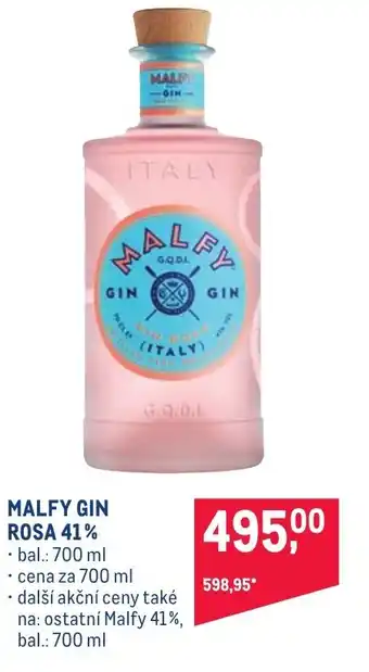 Makro MALFY GIN ROSA 41% nabídka
