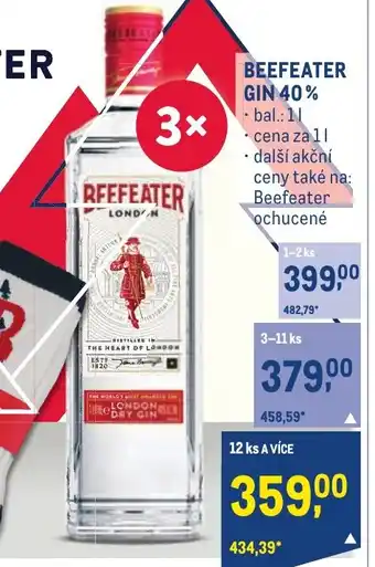 Makro BEEFEATER GIN 40% nabídka