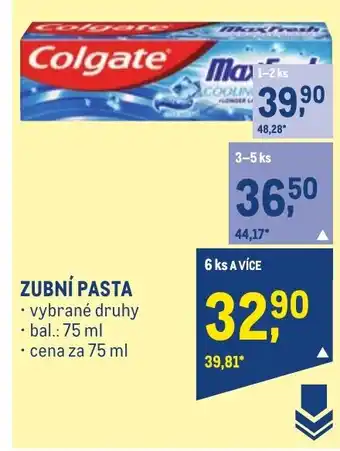 Makro ZUBNÍ PASTA nabídka