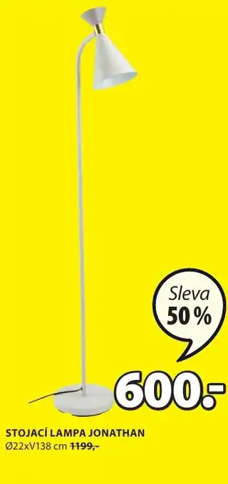 JYSK STOJACÍ LAMPA JONATHAN nabídka