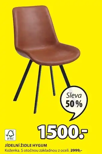 JYSK JÍDELNÍ ŽIDLE HYGUM nabídka