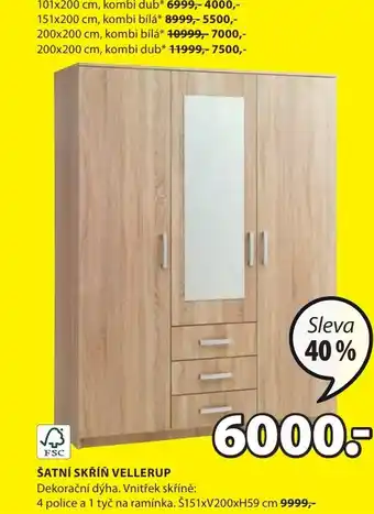 JYSK ŠATNÍ SKŘÍŇ VELLERUP nabídka