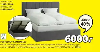 JYSK POSTELOVÝ RÁM HASLEV nabídka