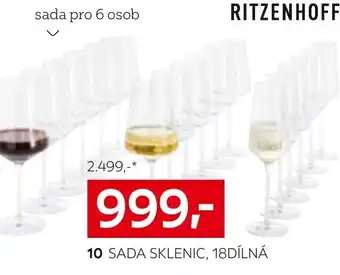 XXXLutz SADA SKLENIC, 18DÍLNÁ nabídka