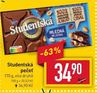 Billa Studentská pečeť nabídka