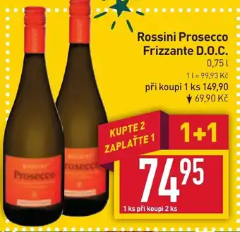 Billa Rossini Prosecco Frizzante D.O.C. 0.75 l. nabídka