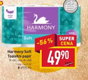 Billa Harmony Soft Toaletní papír 8 rolí nabídka