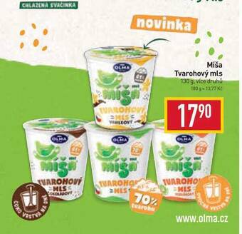 Billa Míša tvarohový mls 130 g nabídka