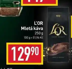 Billa L'or mletá káva 250 g nabídka