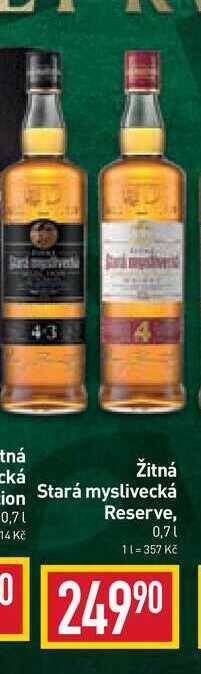 Billa Žitná stará myslivecká reserve, 0,7l nabídka