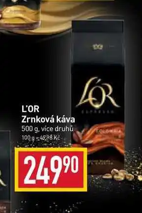 L'or zrnková káva 500 g