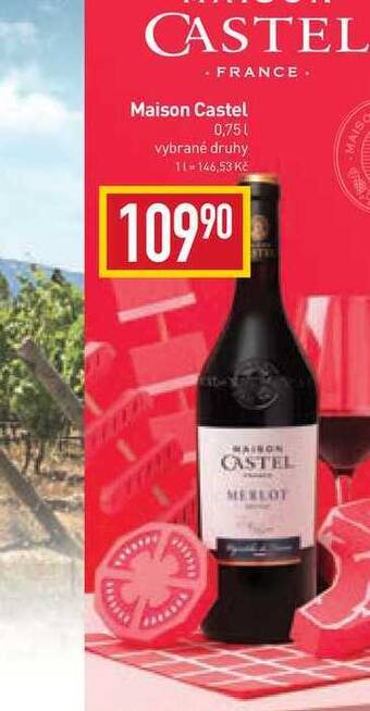 Billa Maison castel 0,75l nabídka