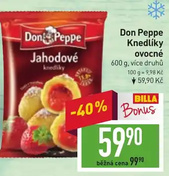 Billa Don Peppe Knedlíky ovocné 600 g nabídka
