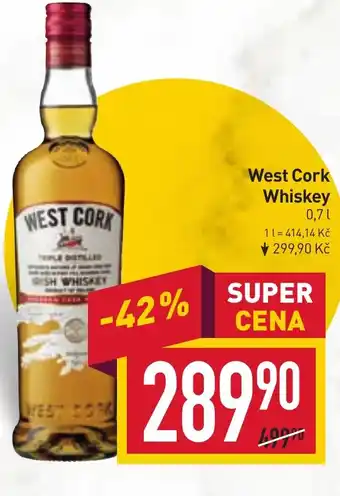 Billa West Cork Whiskey 0,7L nabídka