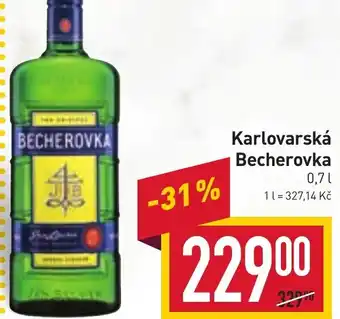 Billa Karlovarská Becherovka nabídka