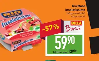 Billa Rio Mare Insalatissime nabídka