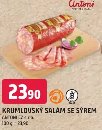 Trefa KRUMLOVSKÝ SALÁM SE SÝREM nabídka