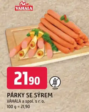 Trefa PÁRKY SE SÝREM nabídka