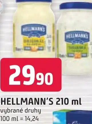 Trefa HELLMANN'S 210 ml nabídka