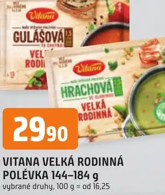 Trefa VITANA VELKÁ RODINNÁ POLÉVKA 144-184 g nabídka