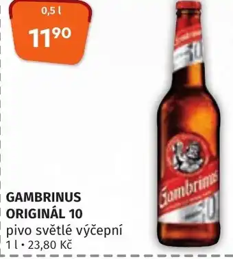Trefa GAMBRINUS ORIGINÁL 10 nabídka