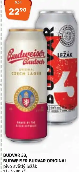 BUDVAR 33, BUDWEISER BUDVAR ORIGINAL