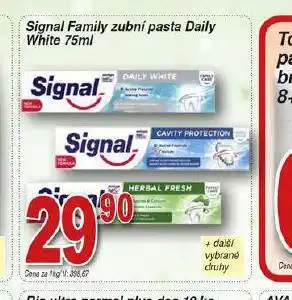 Hruška Signal family zubní pasta nabídka