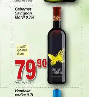 Hruška Cabernet savignon motýl nabídka