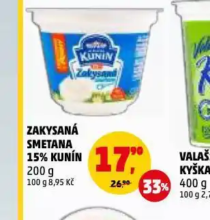 Penny Market Kunín zakysaná smetana nabídka