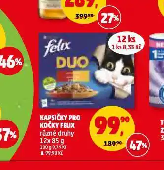 Penny Market Felix kapsičky pro kočky nabídka