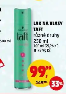 Penny Market Lak na vlasy taft nabídka