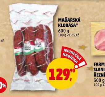 Penny Market Maďarská klobása nabídka