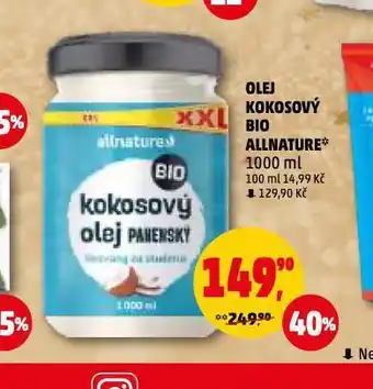 Penny Market Olej kokosový bio allnature nabídka