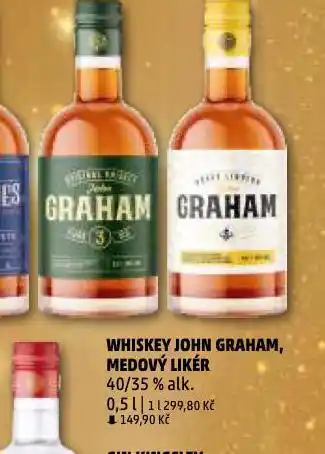 Penny Market Whiskey john graham, medový likér nabídka